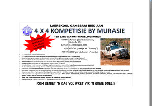 4 X 4 Kompetisie Program 5 December 2015